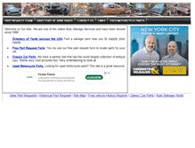 Tablet Screenshot of junkyards.com